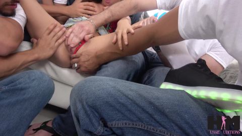 Carolina Sweets Gets Messy in Her First Gangbang