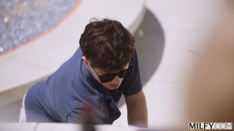 Laura Bentley – Blonde Milf Cant Resist Pool Boys Cock