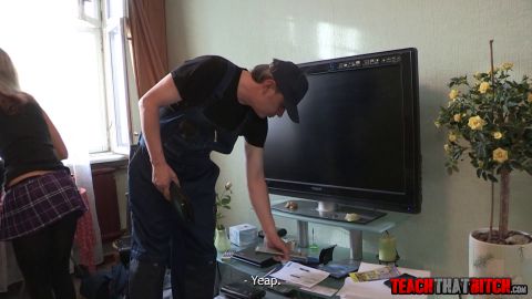 Fucked By A Rude Repairman