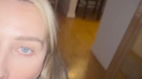 Fit Blonde POV Blowjob with cumshot