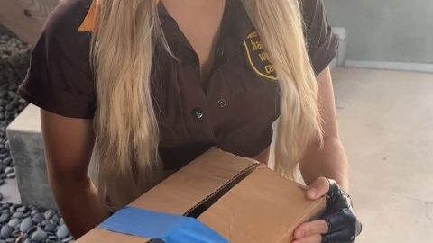 Fucked by the package delivery ( MP4 )