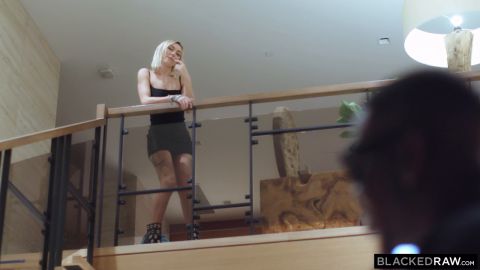 Tiny Tight Blonde Takes Monster BBC