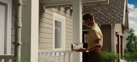 Mistress Diana shrunk delivery guy