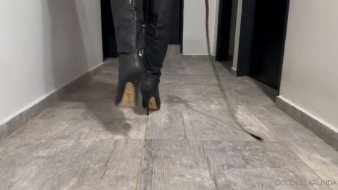 Goddess Kalinda – On Your Knees Clean My Boots