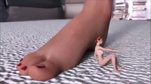 SWRiddick – Nude and Gigantic: She Plays With Her Shrunken Mate