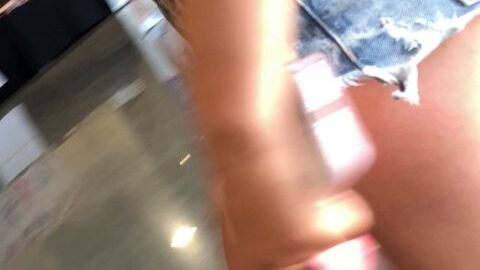 Nice ASS cheeks in sexy Booty shorts