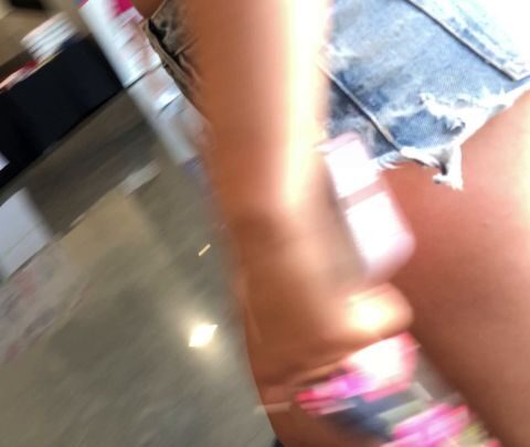 Nice ASS cheeks in sexy Booty shorts