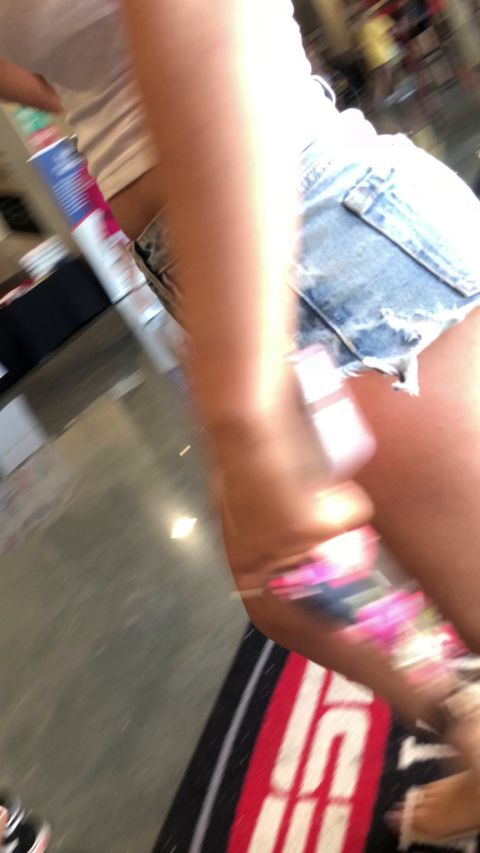 Nice ASS cheeks in sexy Booty shorts