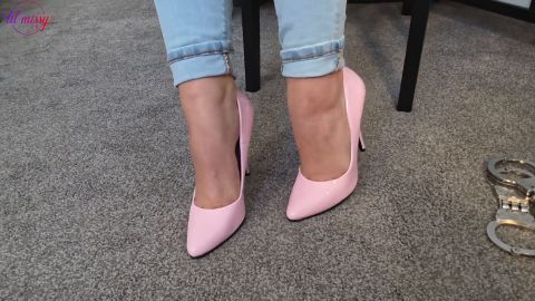 Showing Off My High Heels And Cuffs