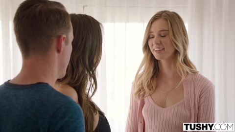 Anal Threesome With My Bos – Haley Reed, Blair Williams