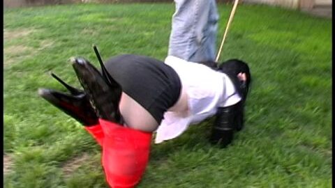 Sybil Backyard Bondage Part 1