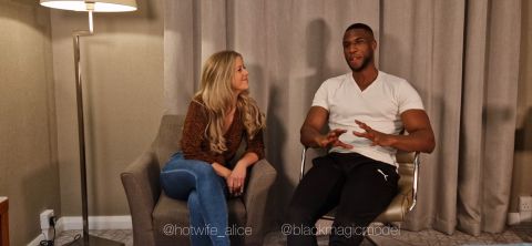 Hotwife Alice Interviewed by Black Magic