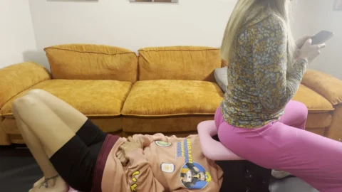 Nina Alder Enjoys Smother Bench Fetish